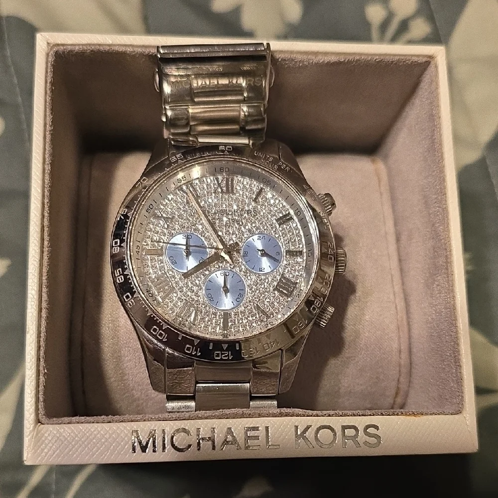 Michael Kors Silver Chronograph Watch